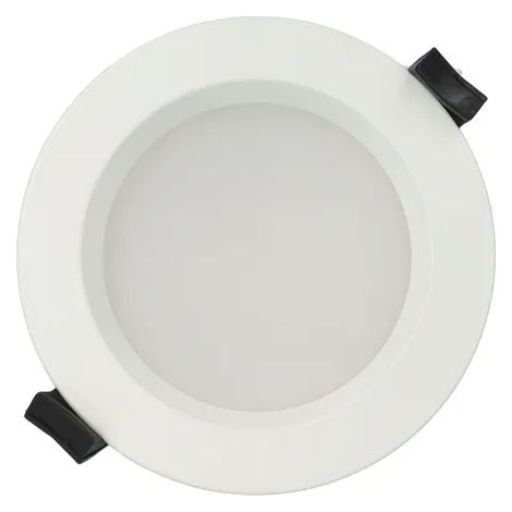 Faretto LED rotondo da incasso diam.110mm, 13W, 220Vac, con regolazione temperatura luce (Calda - Naturale - Fredda) - Dimmerabile - Bianco (1/2)