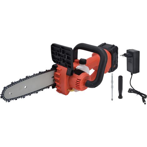 Tronçonneuse électrique sans balais 600 W, mini-tronçonneuse électrique portative pour la coupe du bois et le jardin, prise 100-240 V. (1/5)