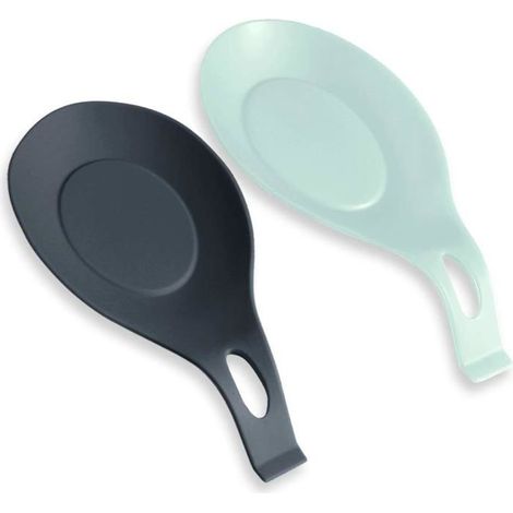 1 pièce support de spatule en silicone résistant à la chaleur, repose-cuillère polyvalent, plateau de cuisine multifonction pour ustensiles et ingrédients (1/2)