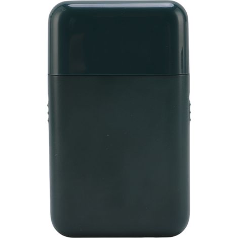 Tondeuse à barbe électrique rechargeable USB 5W, portable, pour hommes, idéale pour les voyages, la maison et le bureau (verte). (1/5)
