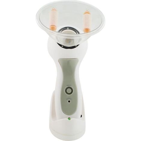Appareil de massage anti-cellulite - Blanc - Massage sans fil - Lumières LED - Rajeunissement de peau