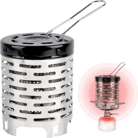 Chauffage Gaz Portable - Acier Inoxydable - Pour Camping Et Extérieur - 1 Pièce (1/4)