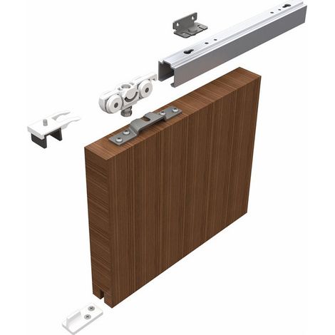 Sistema scorrevole 73 80kg 1300mm EV1 anodizzato.HLT ab 20mm completo.