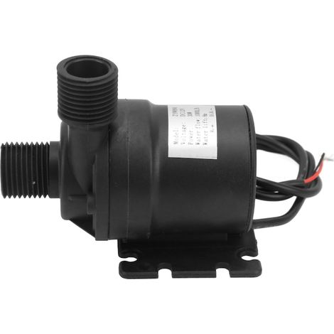 Pompe à eau submersible sans huile, 30W, hauteur de refoulement 8m, débit 1000L/h, étanche IP68, 12V