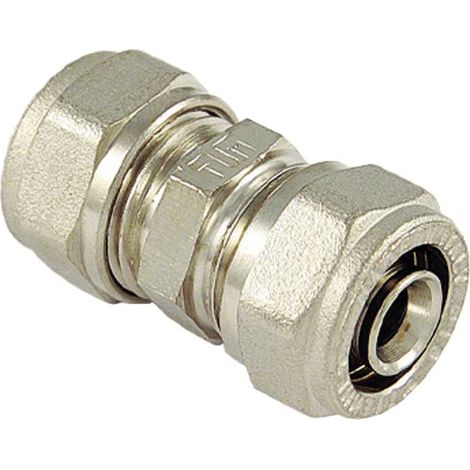RACCORDO A COMPRESSIONE DIRITTO DOPPIO TIEMME - 14 x 14