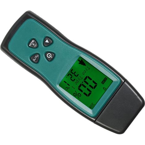 Mini-hygromètre portable pour bois, écran LCD numérique, détecteur d'humidité, sonde à 2 broches, plage de mesure : 2 % à 70 % HR (1/5)