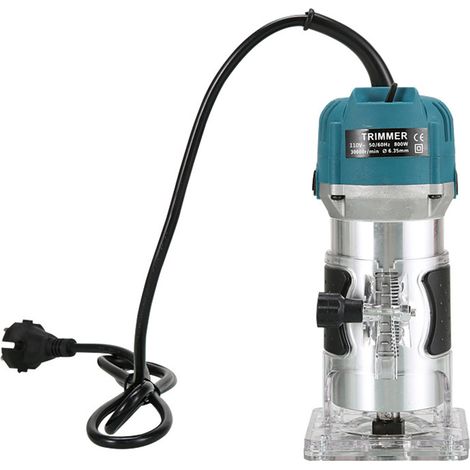 Défonceuse électrique multifonction 800W 30000 tr/min pour bois, lamifié et rainurage, fraisage et défonçage professionnel, machine à rainurer pour menuisier et ébéniste