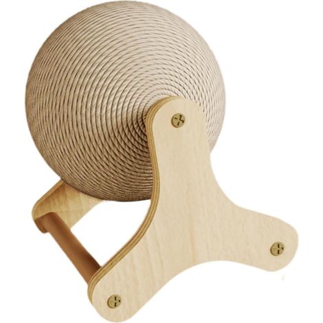 Jouet à griffer pour Lapins : Balle à griffer en sisal, Station de Jeu Interactive et Amusante pour furets d'intérieur, résistante et Durable, L (1/5)