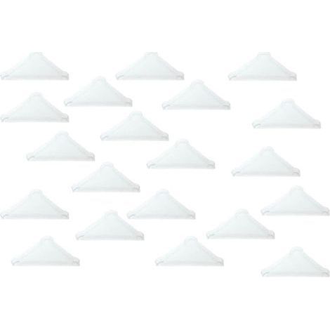 Protezioni angolari da 5 mm per vetro affilato, specchi, piastrelle in ceramica, copriangoli a tripla forma, 20 pezzi (1/4)