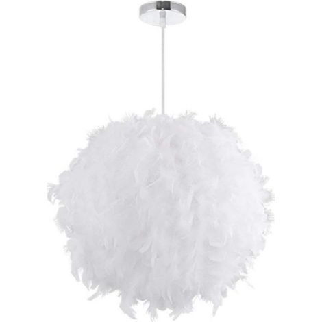 VURAHOME - Lustre pendentif écureuil en résine LED moderne – Abat-jour blanc E27 – Éclairage pour chambre d'enfants – Zone d'éclairage 5-10m² (1/5)