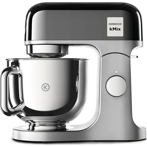 Kenwood kMix Editions KMX760BC - Robot da cucina in acciaio INOX, 5 l, sistema di sicurezza Safe-Use, alloggiamento in metallo, 1000 Watt, con set di 3 pasticceria e paraspruzzi, colore: Antracite (1/4)