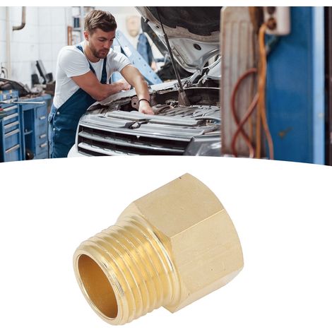 10 Messing-Rohrverschraubungen, 1/2"-NPT-Außengewinde-Rohrverbinder auf 1/2"-NPT-Innengewinde-Rohrverbinder, 1/2"-NPT-Messing-Rohrverlängerungsverschraubung (1/5)