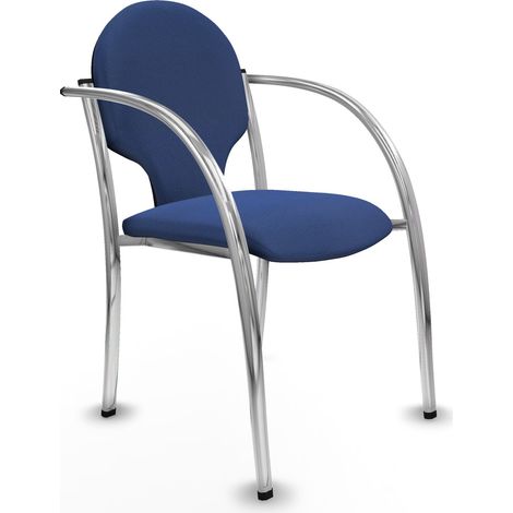 Silla de Recepción Hellín Piqueras y Crespo 220PTCRB200 Azul marino 2 Unidades