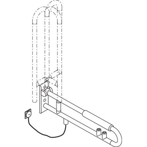 HEWI 801.50B511 92 Poignée SK, tournante, mate, version E (1/2)