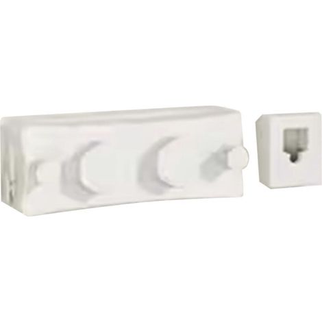 Étendoir à linge invisible sans perçage, rétractable, pour intérieur et extérieur, double couche, blanc, deux lignes (1/5)