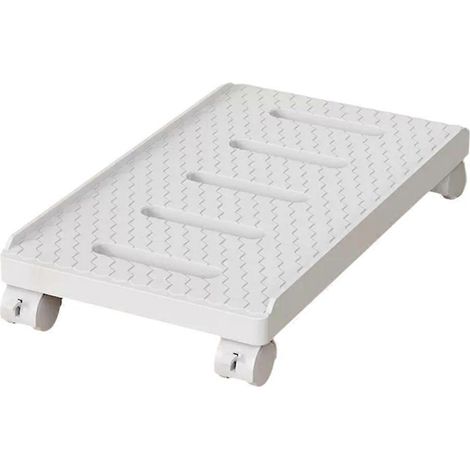 Support de tour d'ordinateur portable avec roulettes pour unité centrale, compatible avec les boîtiers PC gaming (blanc). (1/5)