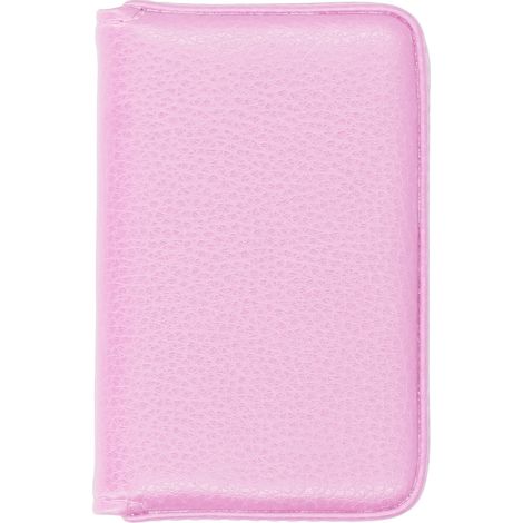 Porte-cartes de visite avec fermoir magnétique, étui à cartes professionnelles portable, cadeau pour hommes et femmes, rose 001 (1/5)