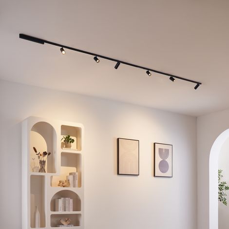 Magnetisches Schienensystem 3 m mit 6 schwarzen LED Spots 30W - Lyne (1/5)