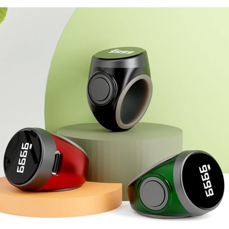 Compteur de bagues RichVibe rechargeable, nombre coups ajustable (1/5)