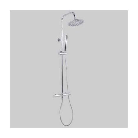 SET COLONNA FLORIDA TONDA CON MISCELATORE TERMOSTATICO  Cromato     CARDINALE
