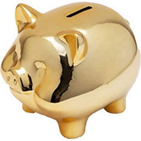 1 Tirelire Cochon Céramique Or Rond Épargne Enfant Décoration Chambre (1/3)