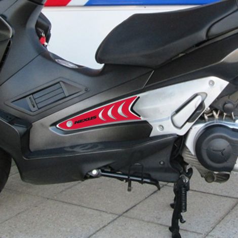 2 Adesivi In Resina Gel Protezioni Pedana Compatibili Per Gilera Nexus 300-500 (1/3)