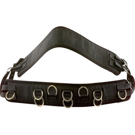 Fascione da addestramento in neoprene nero a nido d'ape completo di sottopancia