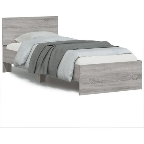 Maison Exclusive - Cadre de lit sans matelas avec tête de lit 75x190 cm (1/5)