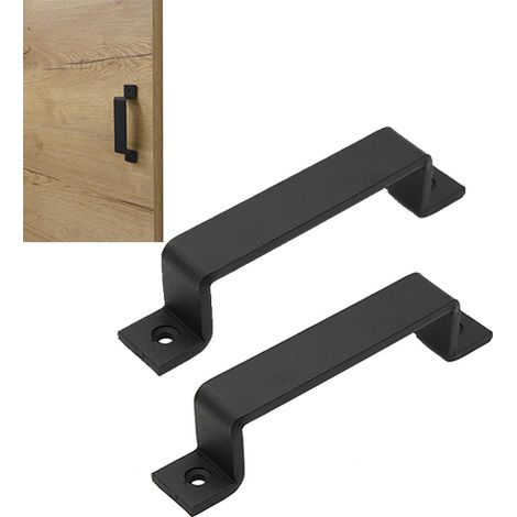 Poignée de tirage en Métal noir, L.16 x l.2.6 x H.3.6 cm,2PCS (1/5)