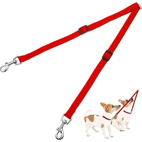 laisse De Dressage Rglable Double Pour Animaux De Compagnie Laisse De Chien Double Sans Enchevtrement Double Sparateur Laisse De Dressage De Marc (1/5)