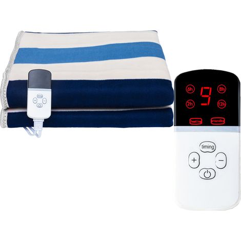 Couverture chauffante double réglable, tapis chauffant électrique avec température ajustable (1/5)