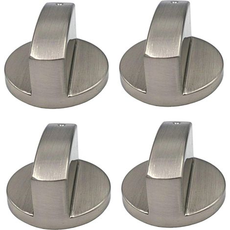 XEPHO 4 pièces de remplacement de boutons cuisinière à gaz en alliage Zinc 6mm, boutons four, commande cuisinière pour à gaz cuisine, four, plaque cuisson (1/5)