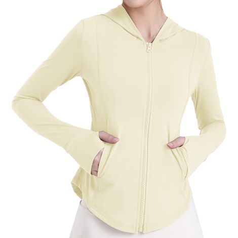 Vêtements de protection solaire jaunes et ajustés pour femmes, en soie glacée respirante, pour l'été. (1/5)