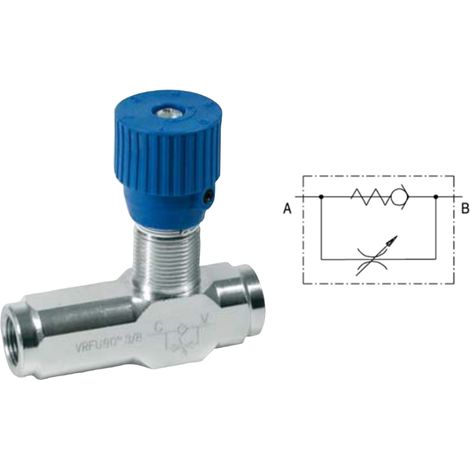 Contr&ocircleur de d&eacutebit unidirectionnel Raccordement 3/4 GAZ d&eacutebit 60 l/m - 81582