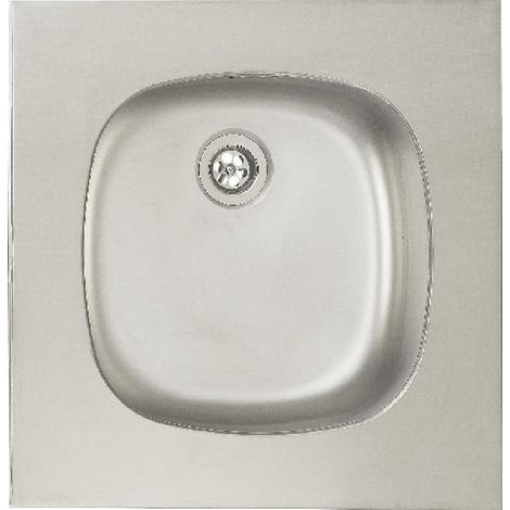 Lavello a vasca singola in acciaio inox 475x475x150mm liscio 18/150 MODERNA