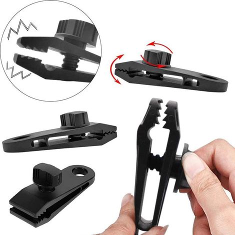 10 Stück Planenclips, Zeltclips, tragbare wasserdichte Sofort-Markisenklemmen für Bootsabdeckungen und Markisen (1/5)