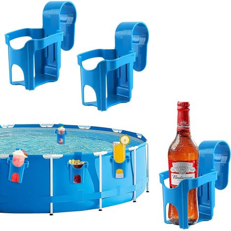 2 Pièces Porte-Gobelet au Bord de Piscine pour Piscine, Accessoires De Piscine, Porte-gobelet pour Les Fêtes D'été, Piscine (1/5)