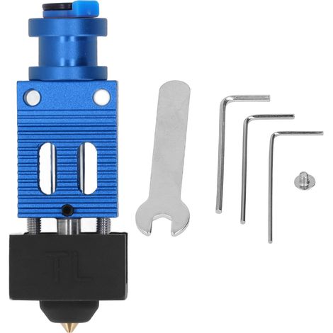 Kit d'Extrudeuse Hotend en Alliage d'Aluminium et Laiton pour Imprimante 3D Ender 3 S PRO, Bleu (1/5)