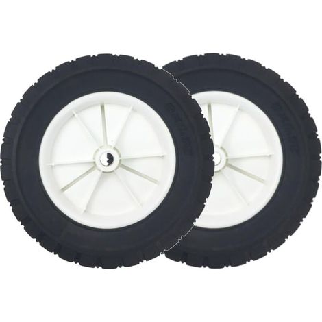 2 Roue de tondeuse, 200mm, Caoutchouc, Pour entretien pelouse (1/3)