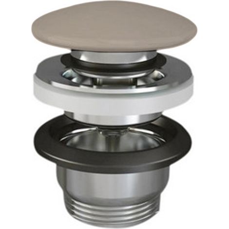 Piletta lavabo click clack feeling senza troppo pieno tappo cappuccino opaco (1/3)