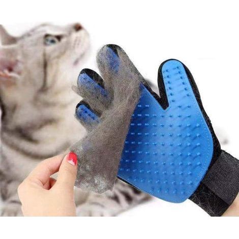 Tierpflegehandschuh, Hundehandschuh, Haustierhandschuh, Katzenhandschuh, Tierhaarhandschuh, Tierbürsten, Massagehandschuh, Pflegebürste, für Hunde und Katzen, Haarentfernung (einteilig) (1/5)