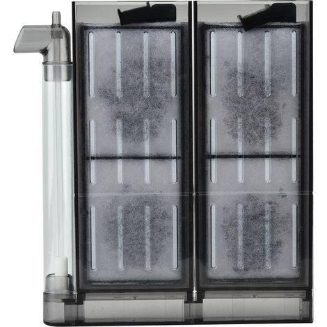 Filtro de oxígeno para acuarios – ABS gris transparente – Modelo Filter 20 – 19,3 x 17,8 x 2,2 cm (1/5)