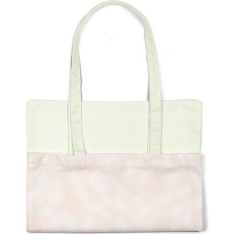 Sac shopping tote bag Bonamaison en coton 34 x 40 cm - anse épaule réutilisable écologique (1/4)