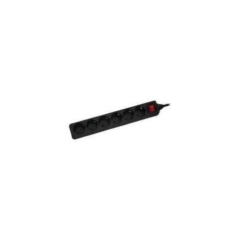 InLine multiprise électrique noire 6 prises 5 mètres (1/2)
