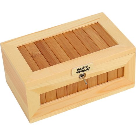 Boîte en bois inutile « Laissez-moi tranquille ». La plupart des machines n'ont pas le droit de toucher Tiger. (1/5)
