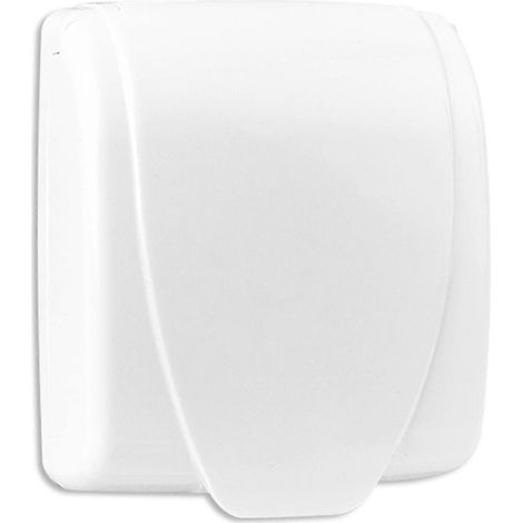 Boîtier de protection étanche en plastique pour interrupteur, prise murale, sonnette, capuchon rabattable pour la maison-White