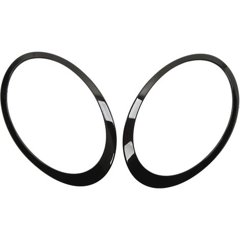 2 pièces garnitures de phares noires brillantes moulure pour Cooper Clubman F54 S JCW 2015‑2022 (1/5)
