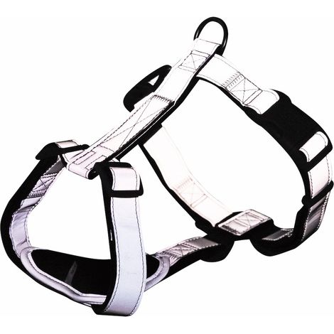 Hunde-Geschirr Trixie Premium Reflect Graphit L/XL