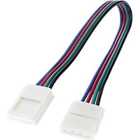 Conector de esquina flexible sin soldadura para cinta RGB de 12V