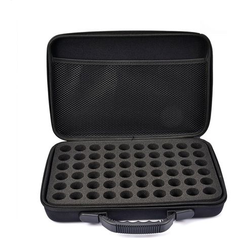 Boîte De Rangement Huile Essentielle - 60 Fentes - EVA Antichoc - Pour Flacons 10ml 15ml - Transport Et Organisation